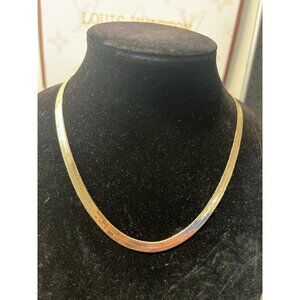 Express Gold Plated Herringbone Chain Men or Women NWOT